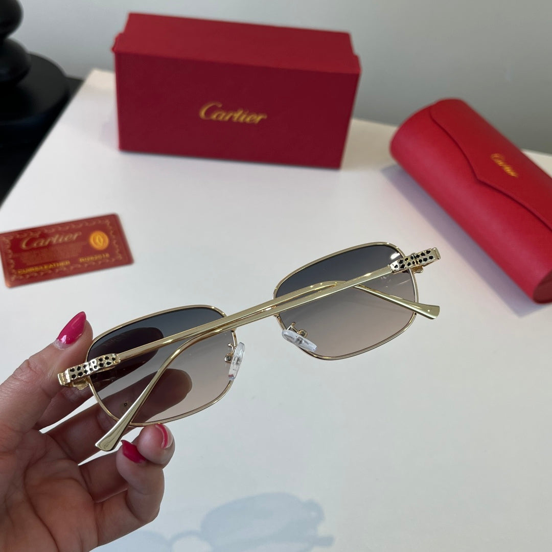 Cartier Lightweight Metal Rimless Silver Lens Sunglasses for Men & Wo - 432259 - detail image 8