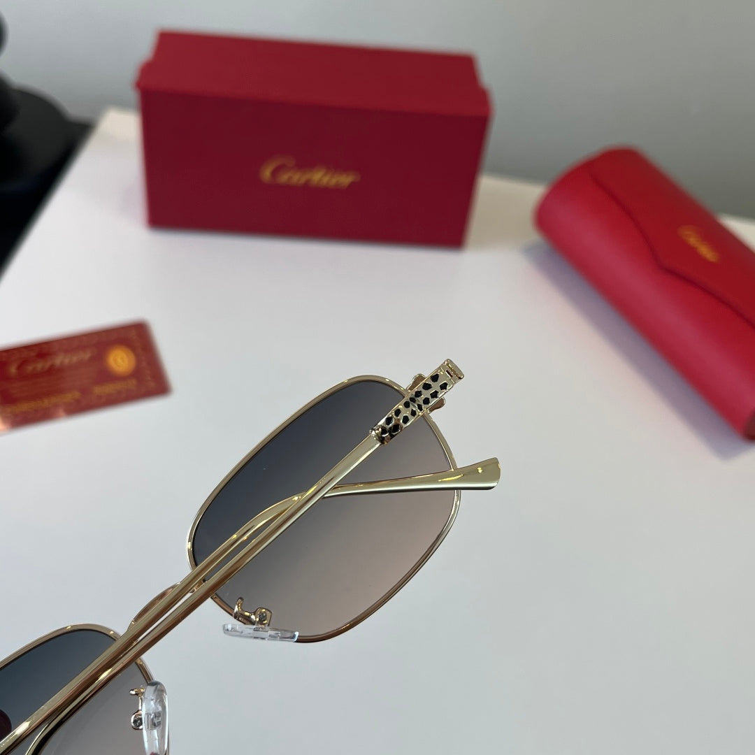 Cartier Lightweight Metal Rimless Silver Lens Sunglasses for Men & Wo - 432259 - detail image 7