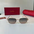 Cartier Lightweight Metal Rimless Silver Lens Sunglasses for Men & Wo - 432259