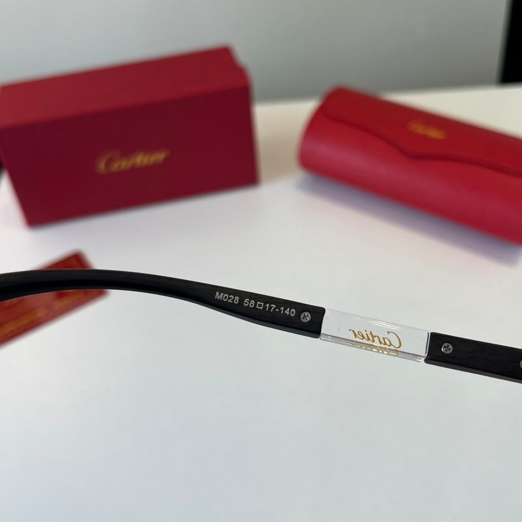 Cartier Lightweight Metal Rimless Blue Lens Sunglasses for Men & Wome - 432263 - detail image 9