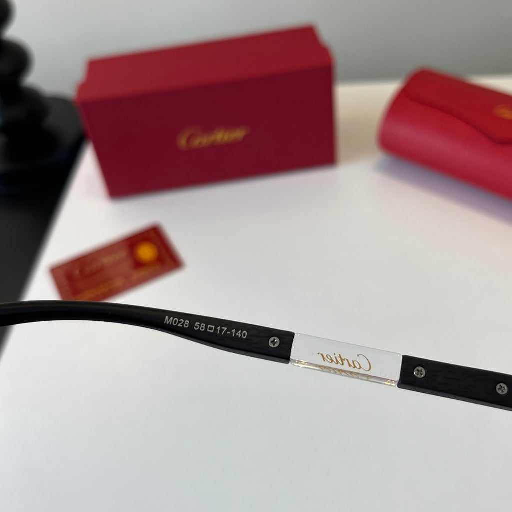 Cartier Lightweight Metal Rimless Silver Lens Sunglasses for Men & Wo - 432264 - detail image 10