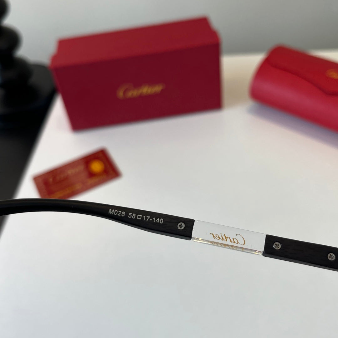 Cartier Lightweight Metal Rimless Silver Lens Sunglasses for Men & Wo - 432264 - detail image 10
