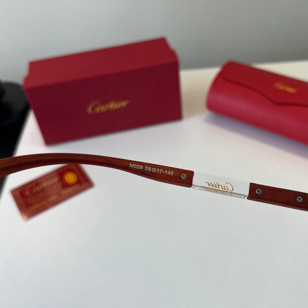 Cartier Lightweight Metal Rimless Silver Lens Sunglasses for Men & Wo - 432265 - detail image 9