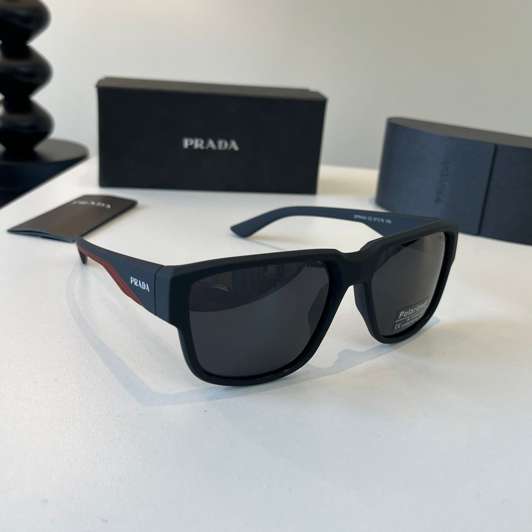Prada Fashion Black Lens Sunglasses for Men & Women - 487122
