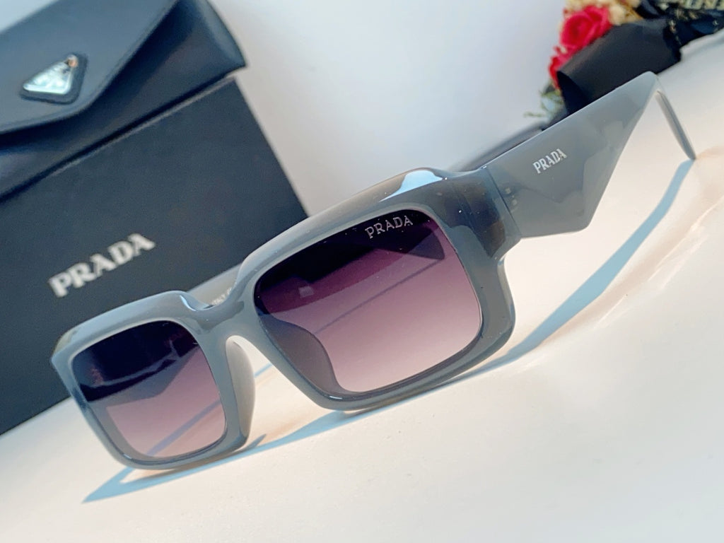 Prada Square Purple Lens Sunglasses for Men & Women - detail image 7
