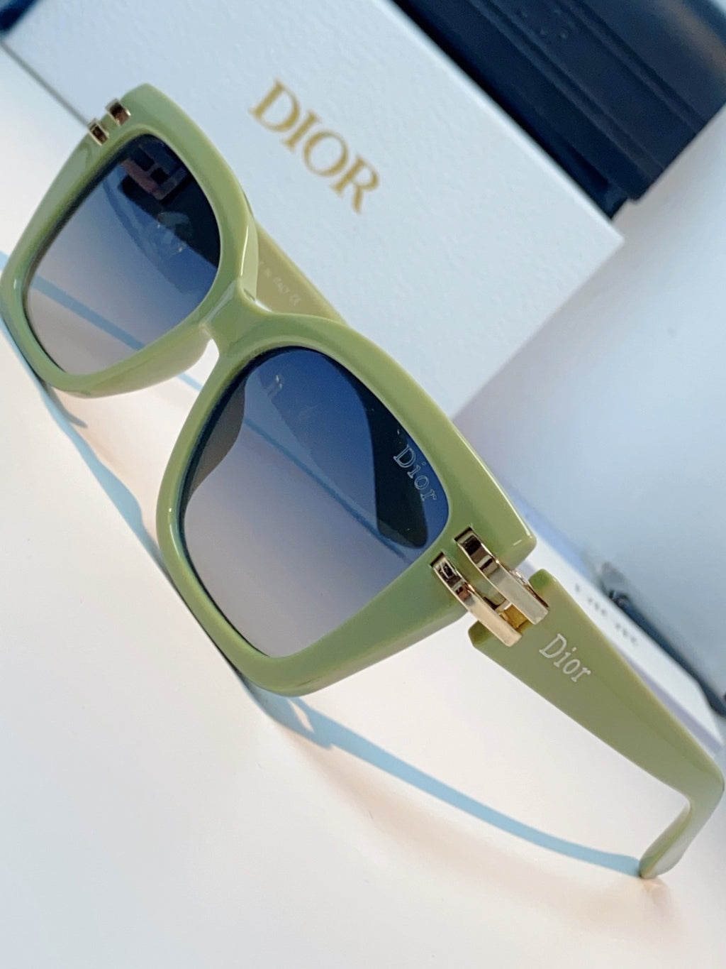 Dior Metal Square Brown Lens Sunglasses for Men & Women - detail image 7