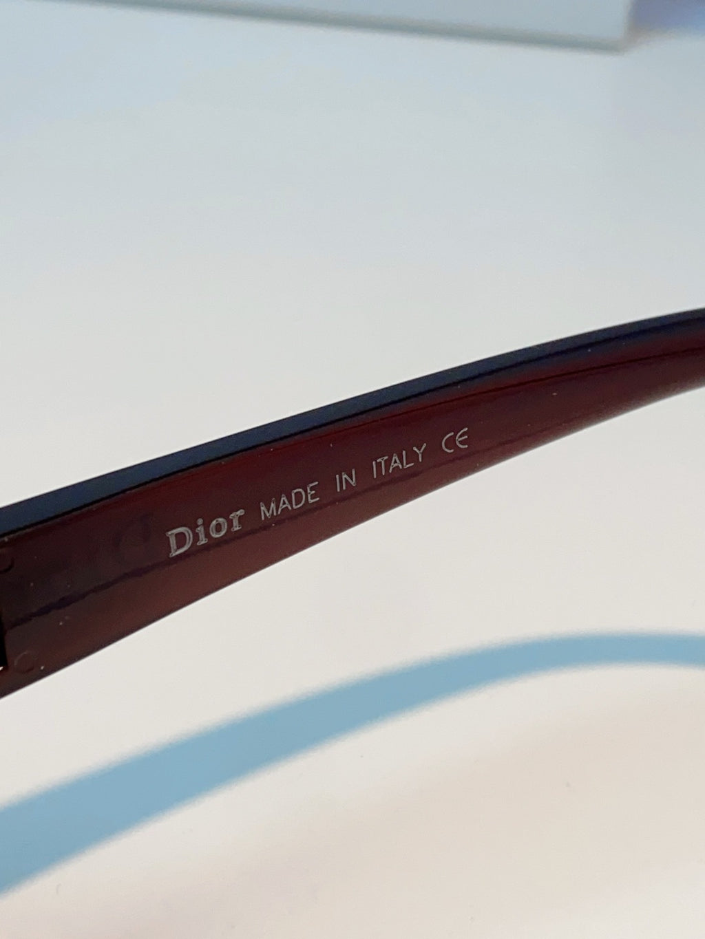 Dior Metal Square Red Lens Sunglasses for Men & Women - detail image 8