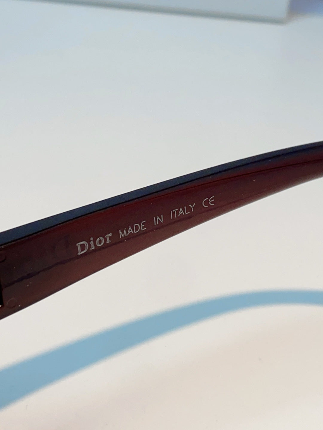Dior Metal Square Red Lens Sunglasses for Men & Women - detail image 8