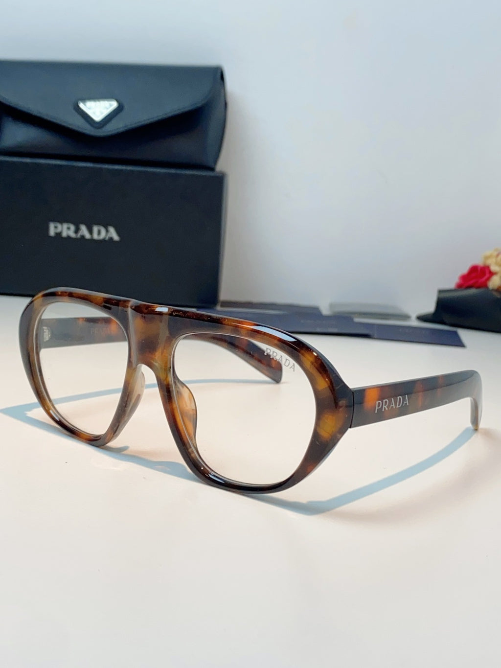 Prada Aviator Brown Lens Sunglasses for Men & Women - 449375