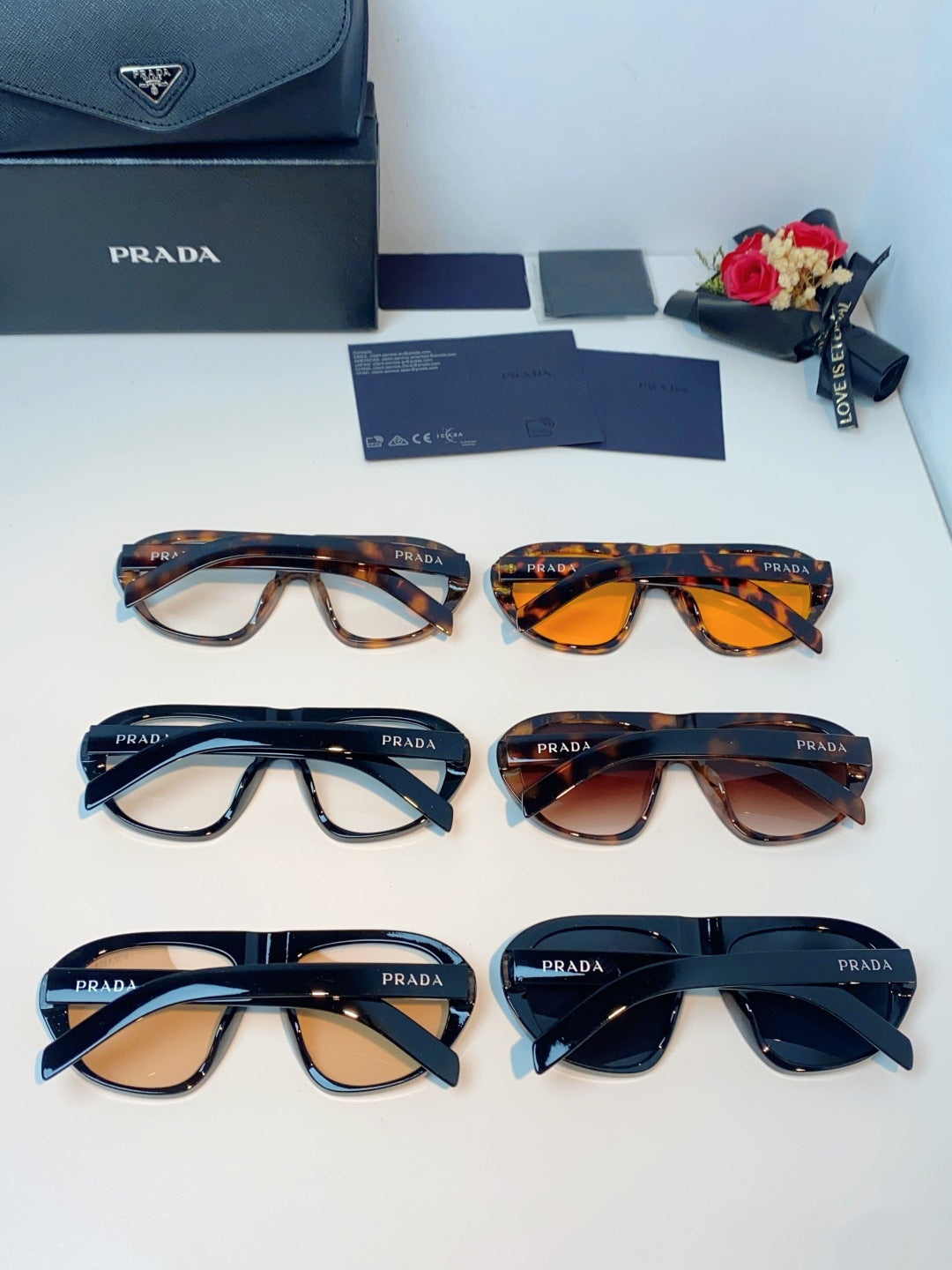 Prada Aviator Blue Lens Sunglasses for Men & Women - 449380 - detail image 11