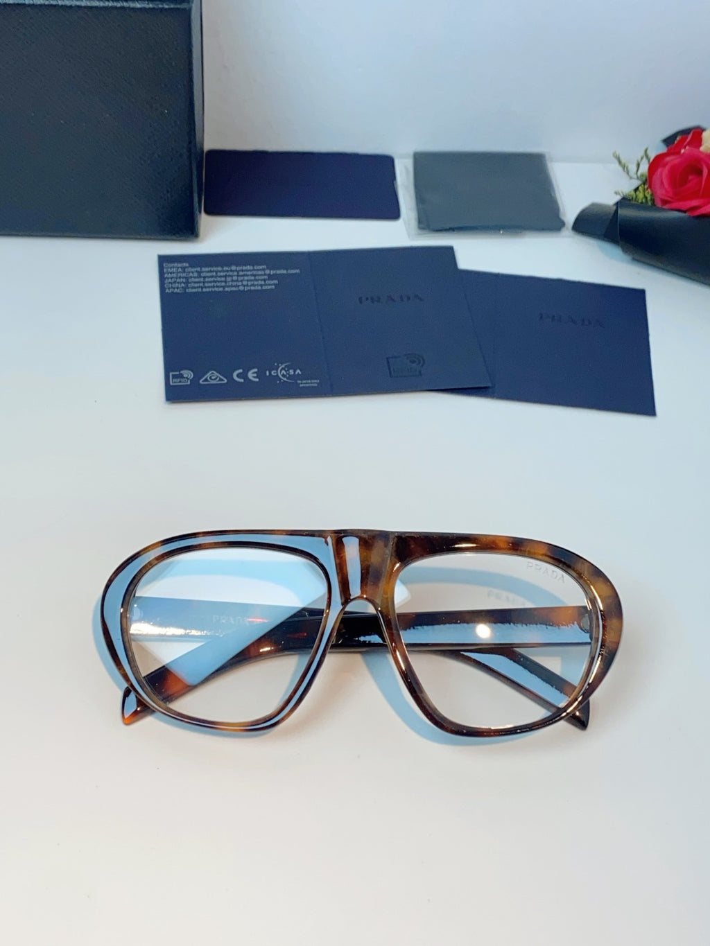 Prada Aviator Brown Lens Sunglasses for Men & Women - 449375 - detail image 9