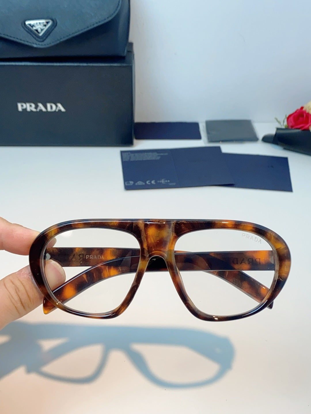 Prada Aviator Brown Lens Sunglasses for Men & Women - 449375 - detail image 4