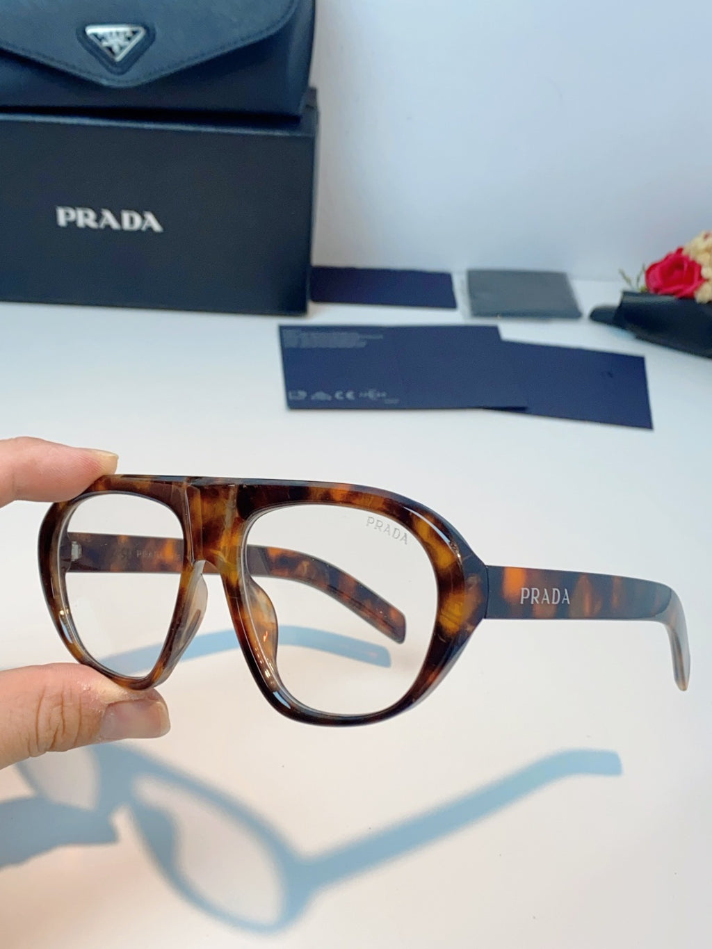 Prada Aviator Brown Lens Sunglasses for Men & Women - 449375 - detail image 6