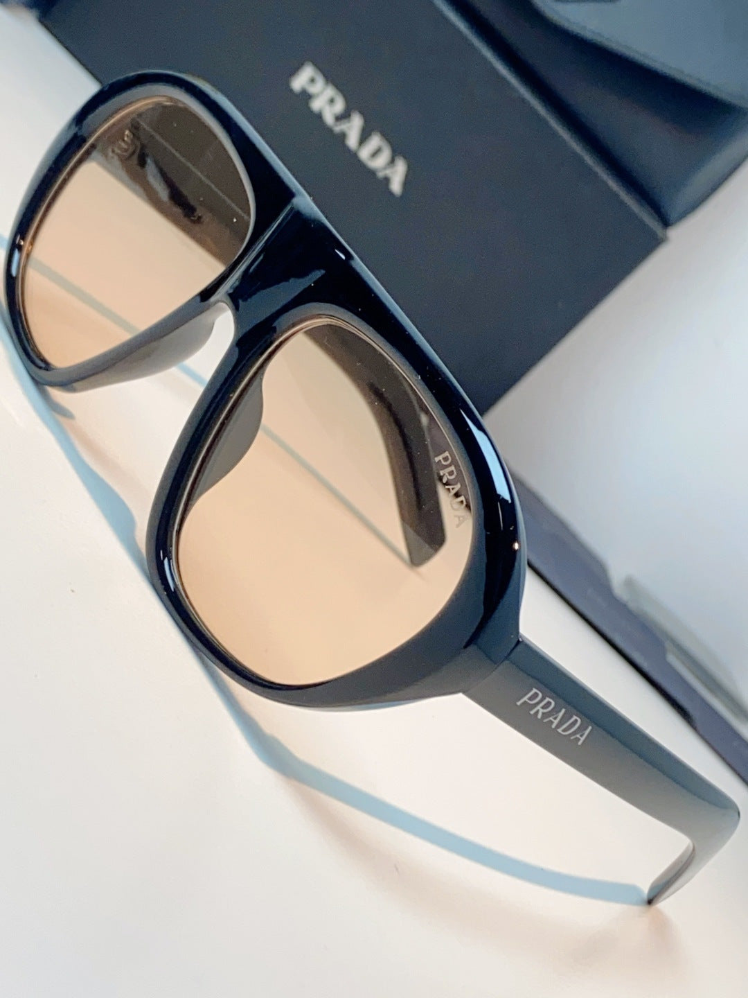 Prada Aviator Gold Lens Sunglasses for Men & Women - detail image 7