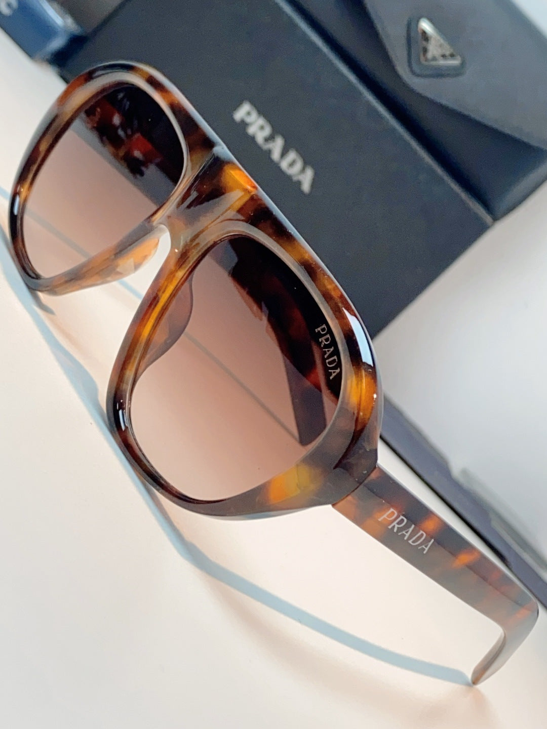 Prada Aviator Red Lens Sunglasses for Men & Women - detail image 7