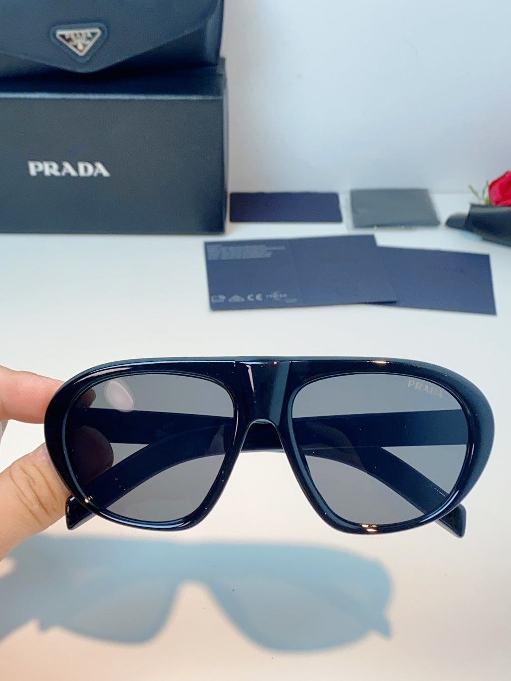 Prada Aviator Blue Lens Sunglasses for Men & Women - 449380 - detail image 4