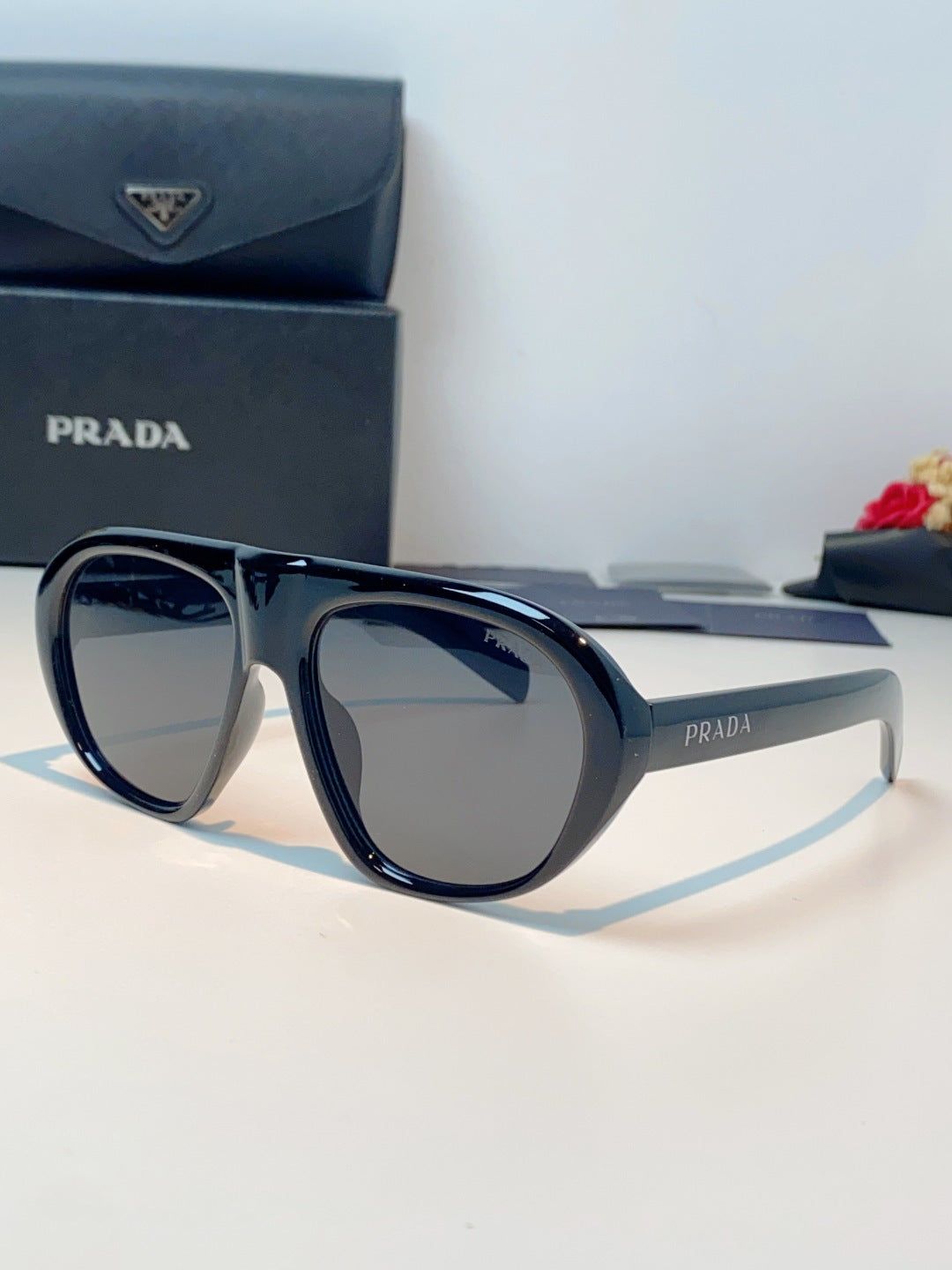 Prada Aviator Blue Lens Sunglasses for Men & Women - 449380