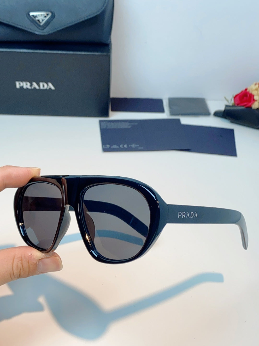 Prada Aviator Blue Lens Sunglasses for Men & Women - 449380 - detail image 6