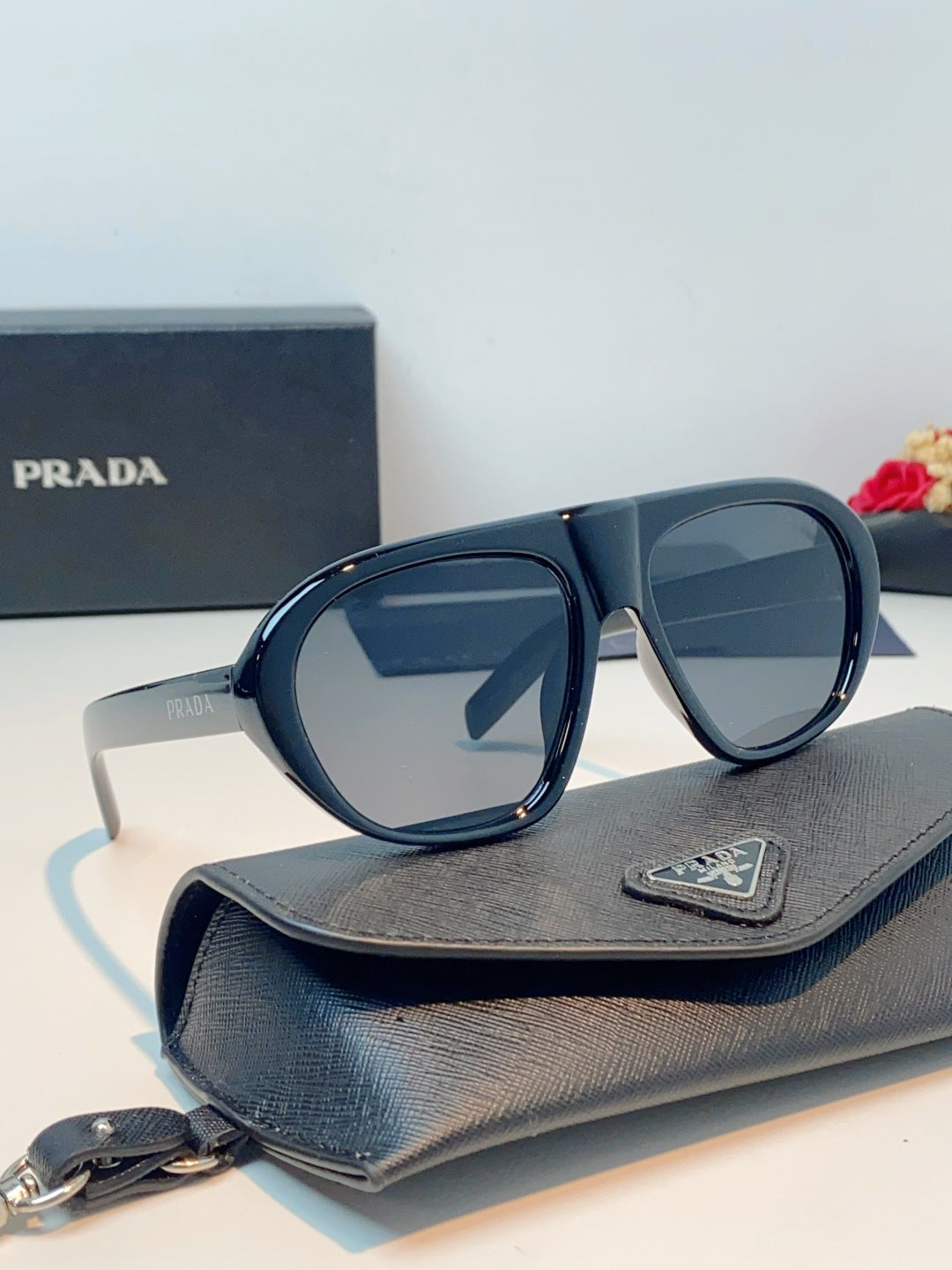 Prada Aviator Blue Lens Sunglasses for Men & Women - 449380 - detail image 10