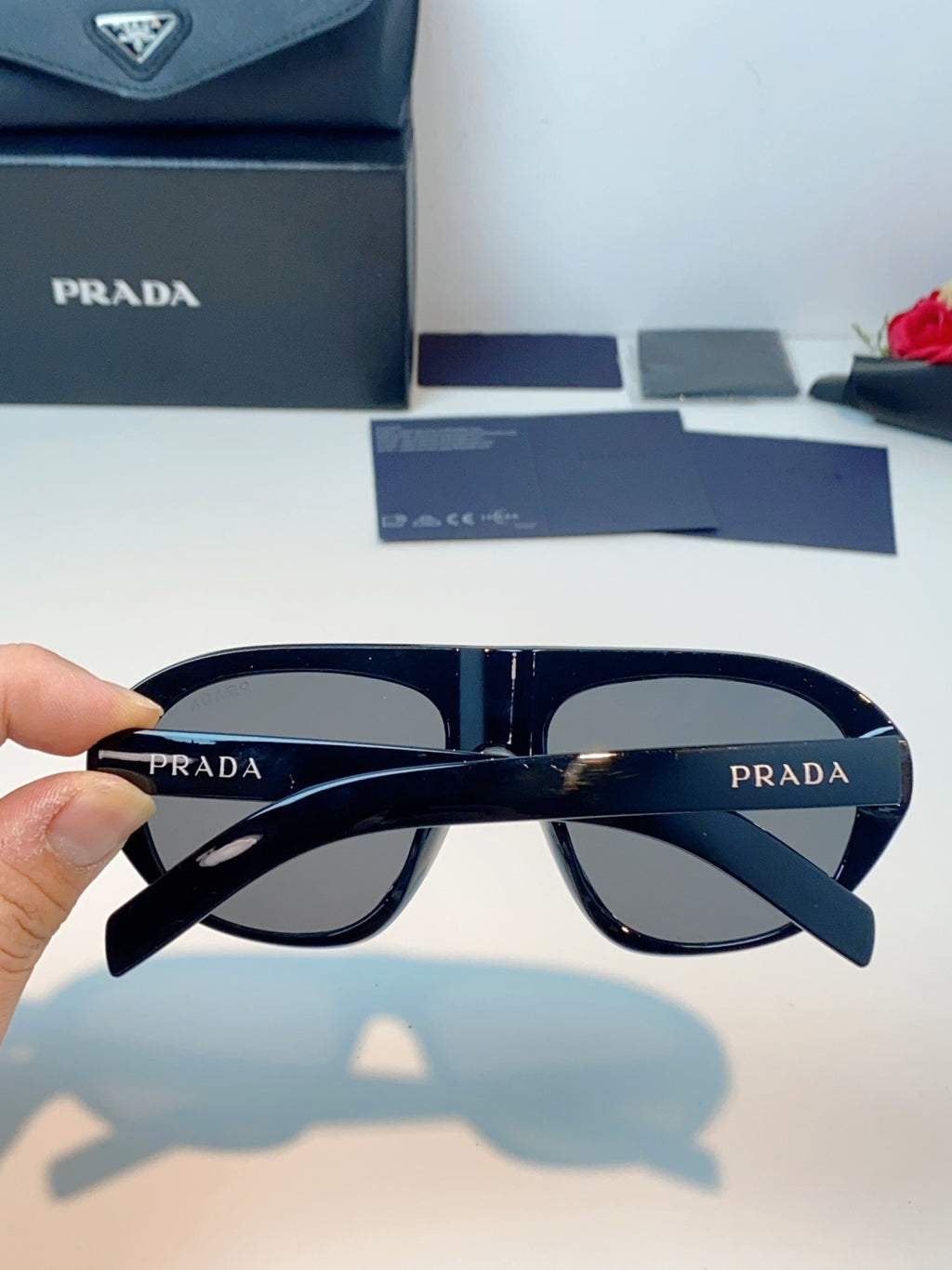 Prada Aviator Blue Lens Sunglasses for Men & Women - 449380 - detail image 5