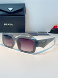 Prada Square Purple Lens Sunglasses for Men & Women