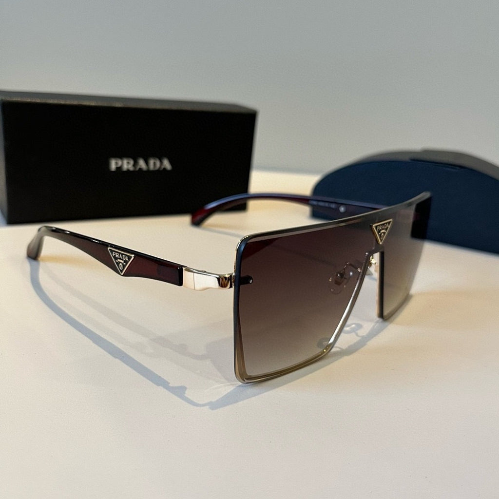 Prada Polarized Fashion Brown Lens Sunglasses for Men - 398929