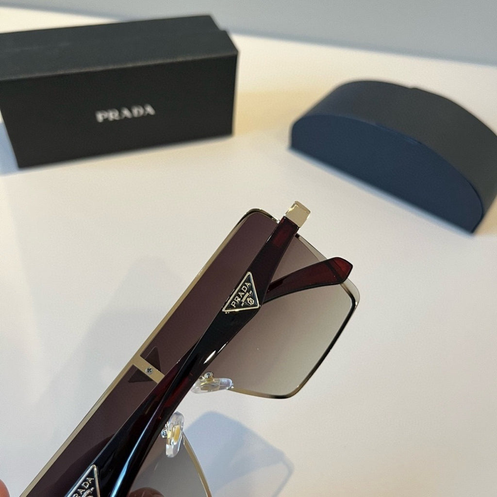 Prada Polarized Fashion Brown Lens Sunglasses for Men - 398929 - detail image 8