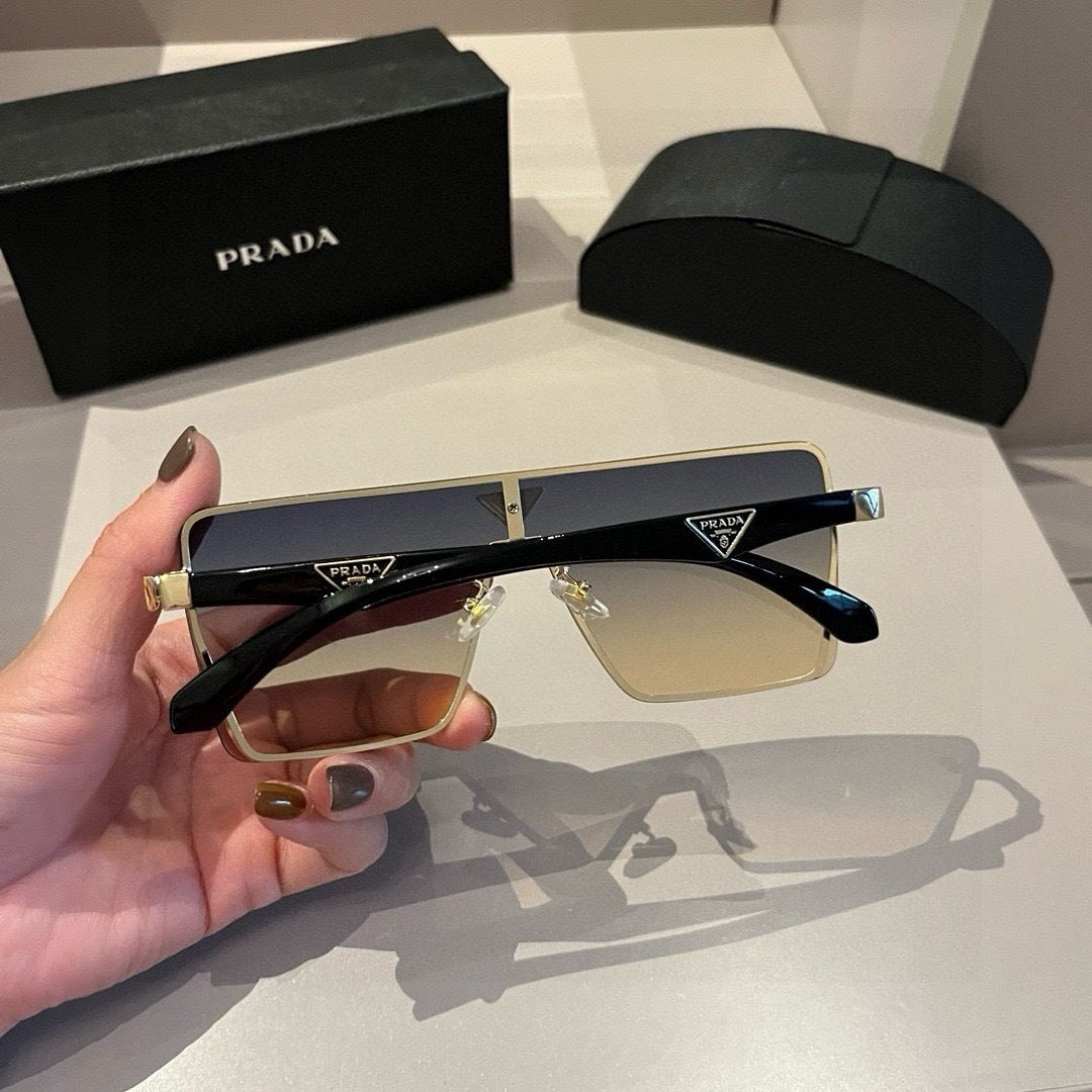Prada Polarized Fashion Silver Lens Sunglasses for Men - 398930 - detail image 7