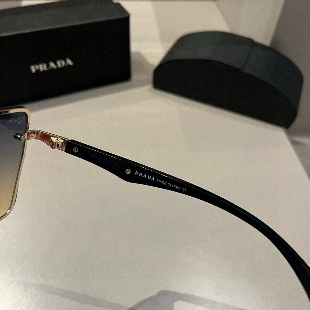 Prada Polarized Fashion Silver Lens Sunglasses for Men - 398930 - detail image 8