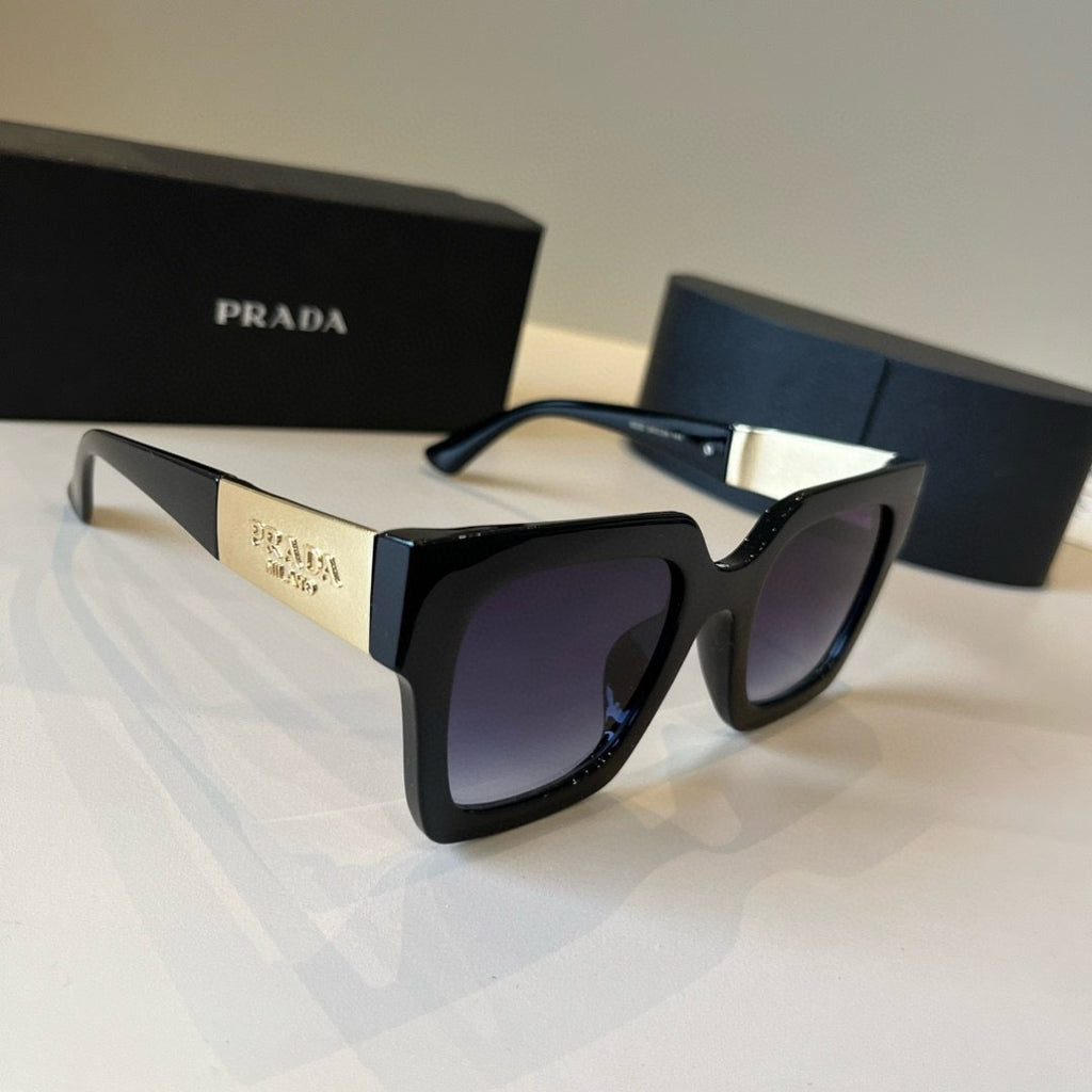 Prada Fashion Black Lens Sunglasses for Men & Women - 398931
