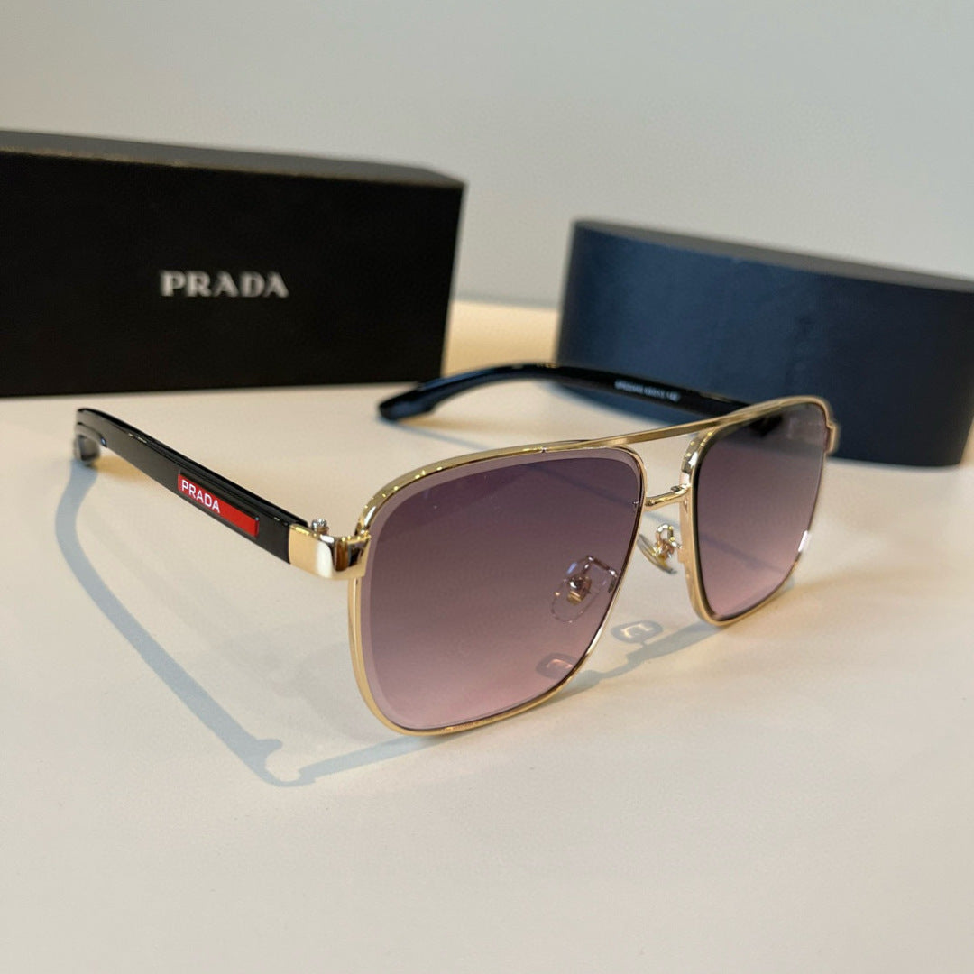 Prada Polarized Fashion Red Lens Sunglasses for Men