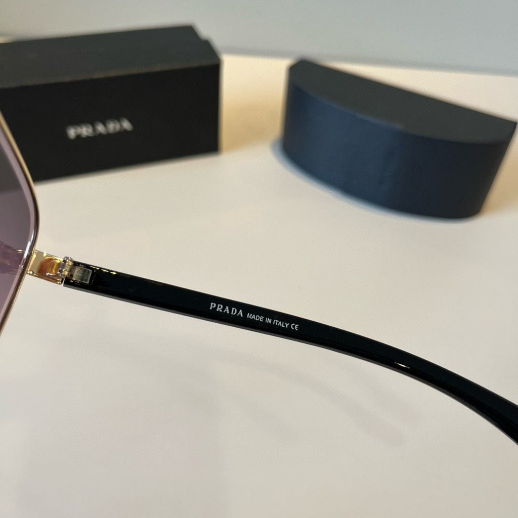 Prada Polarized Fashion Red Lens Sunglasses for Men - detail image 9