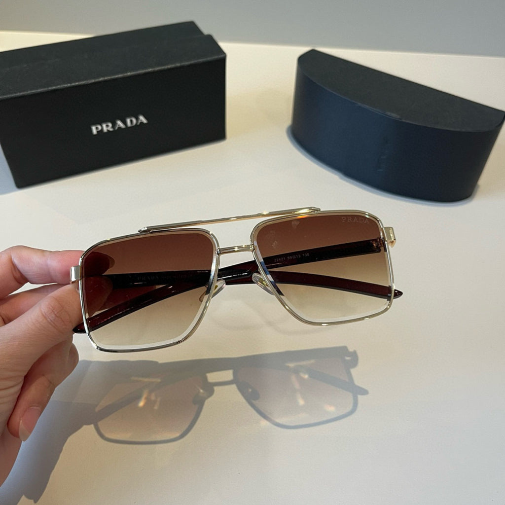 Prada Polarized Fashion Brown Lens Sunglasses for Men - 415804 - detail image 6