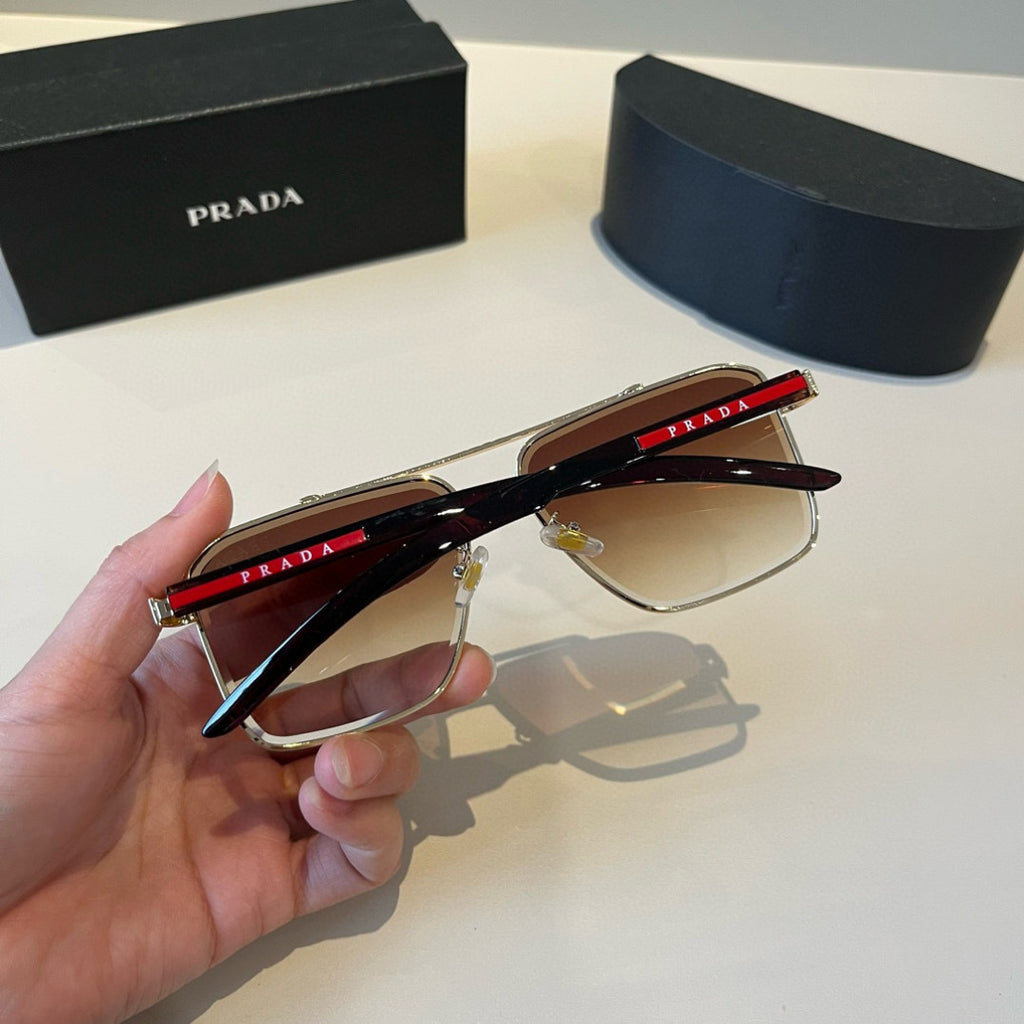 Prada Polarized Fashion Brown Lens Sunglasses for Men - 415804 - detail image 7