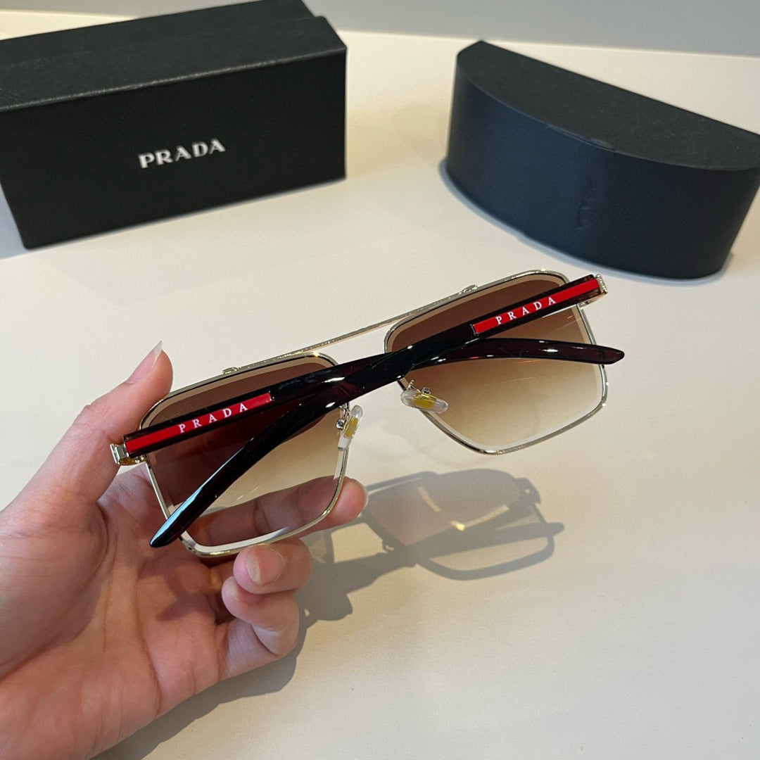 Prada Polarized Fashion Brown Lens Sunglasses for Men - 415804 - detail image 7
