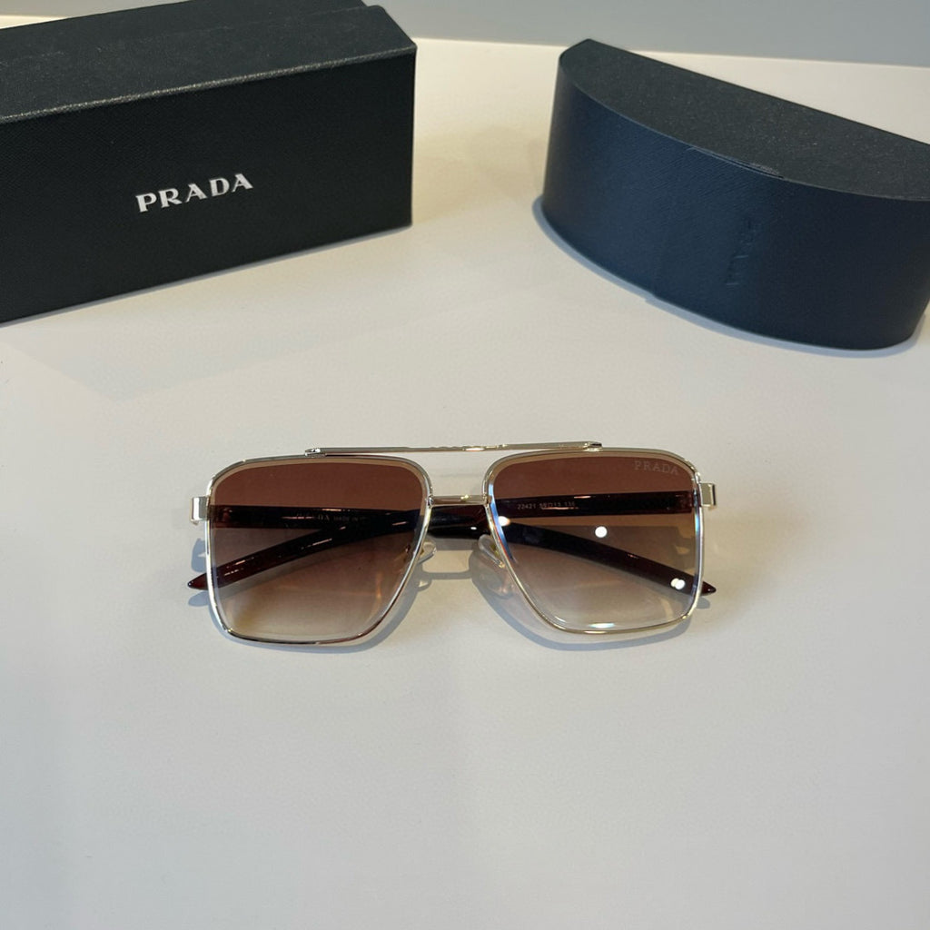 Prada Polarized Fashion Brown Lens Sunglasses for Men - 415804 - detail image 4