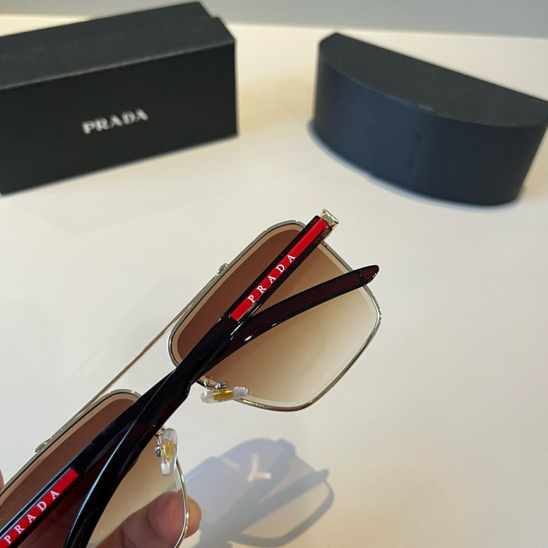Prada Polarized Fashion Brown Lens Sunglasses for Men - 415804 - detail image 8