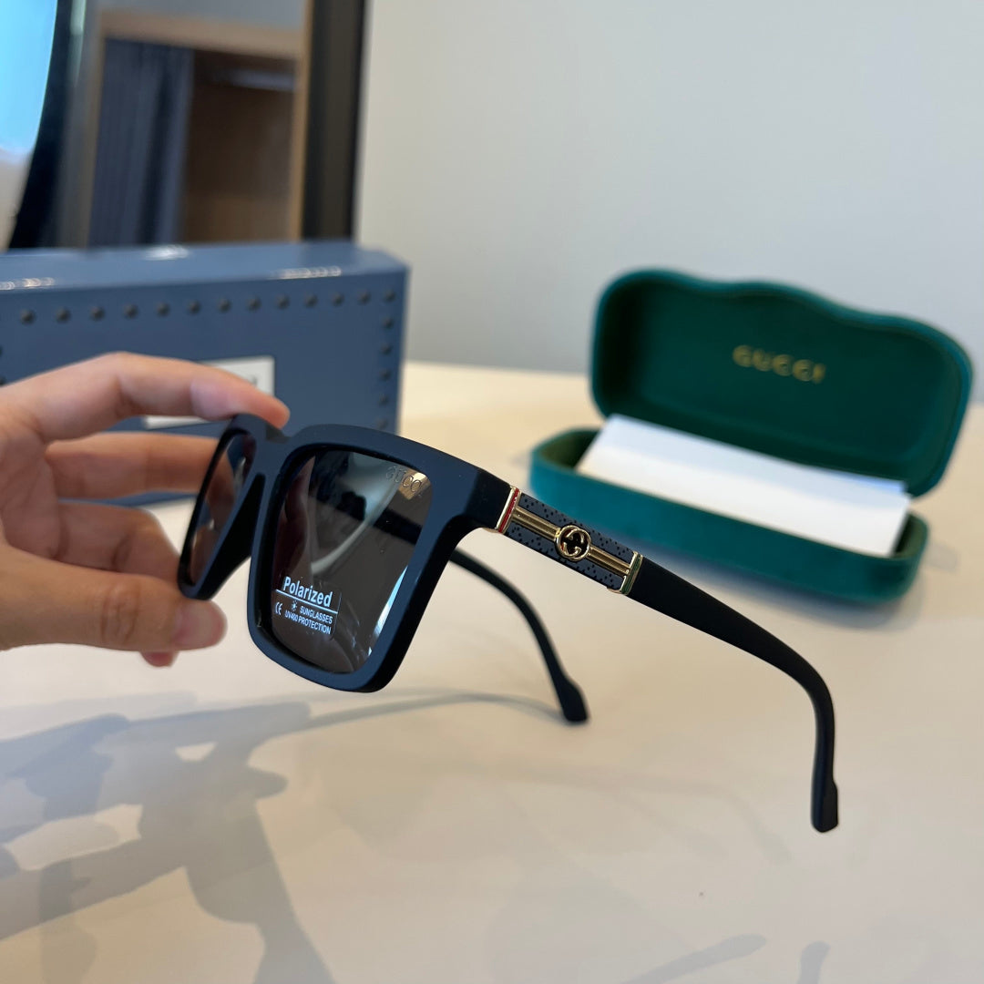 Gucci Metal Aviator Black Lens Sunglasses for Men & Women - 414995 - detail image 4