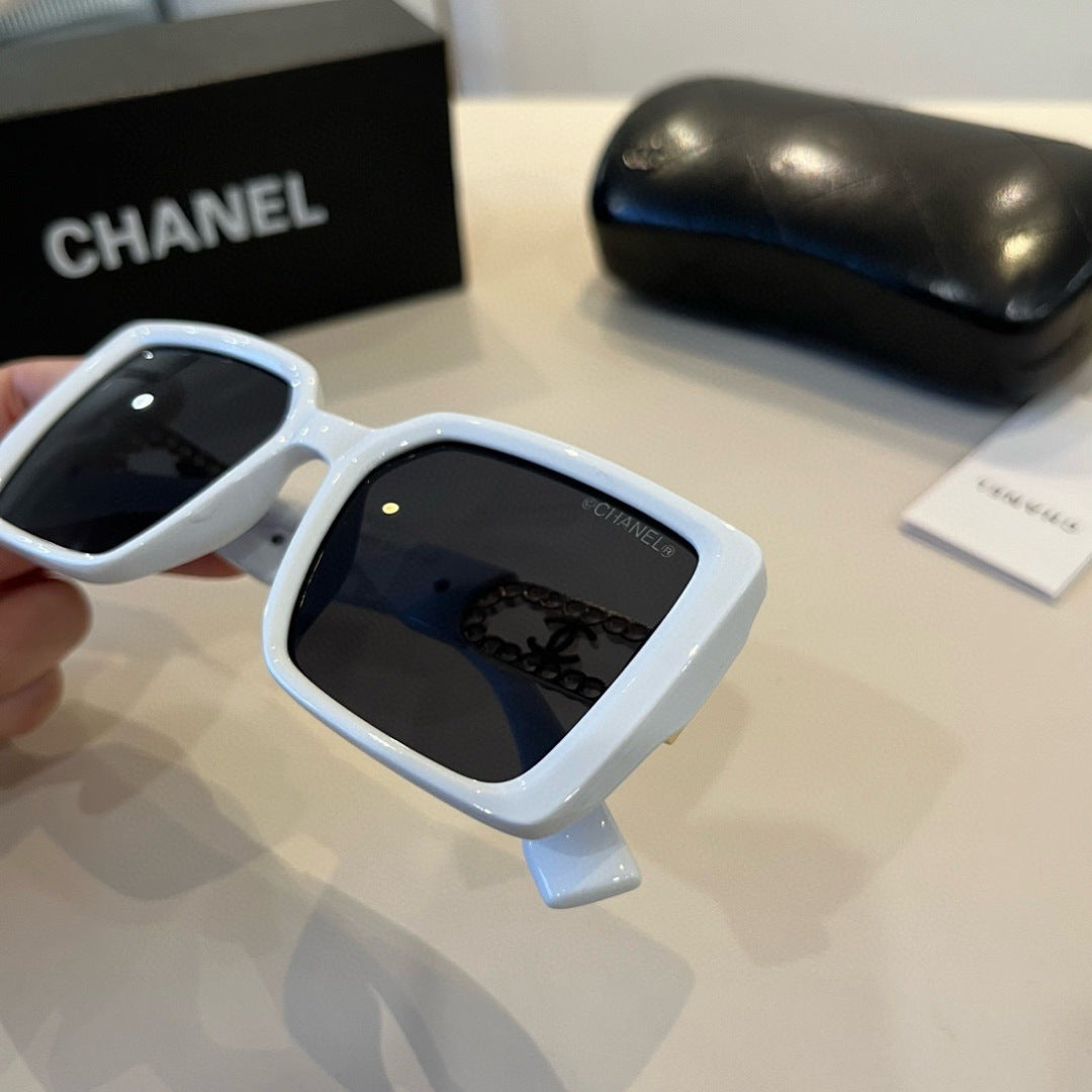 Chanel Oversized Silver Lens Sunglasses for Men & Women - 431568 - detail image 5