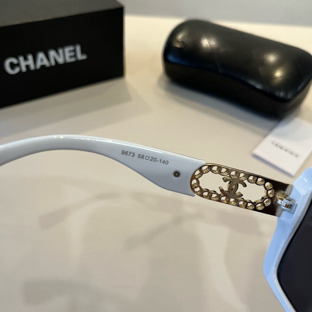 Chanel Oversized Silver Lens Sunglasses for Men & Women - 431568 - detail image 8