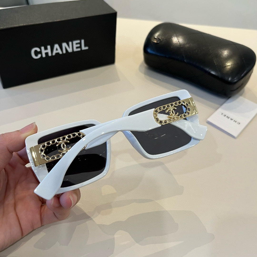 Chanel Oversized Silver Lens Sunglasses for Men & Women - 486679 - detail image 7