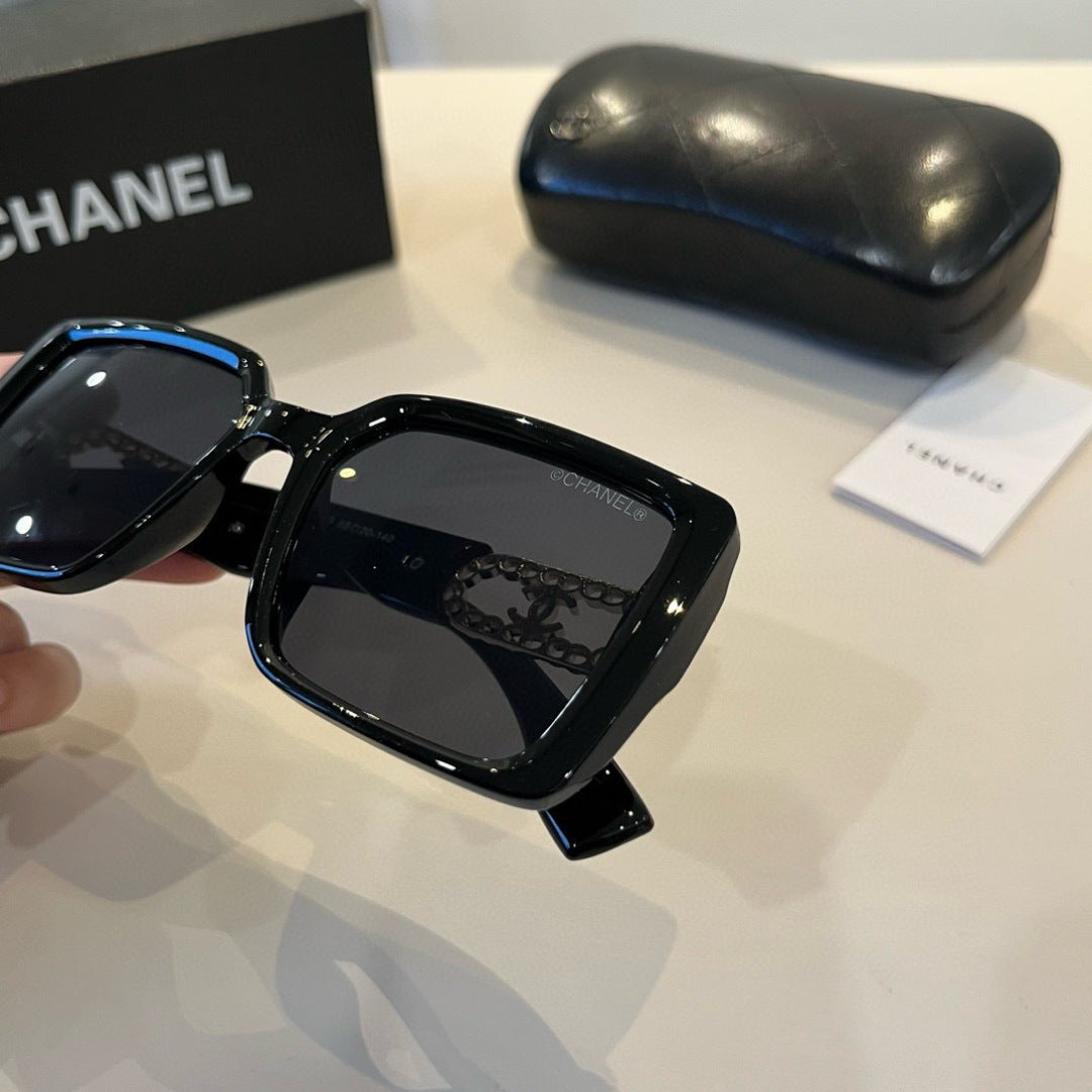 Chanel Oversized Silver Lens Sunglasses for Men & Women - 431569 - detail image 7