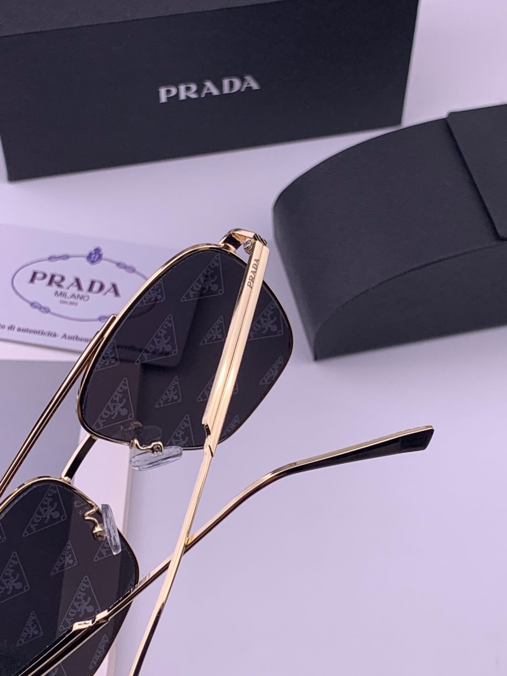 Prada Fashion Silver Lens Sunglasses for Men - 415702 - detail image 3
