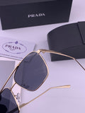 Prada Fashion Black Lens Sunglasses for Men - 415701