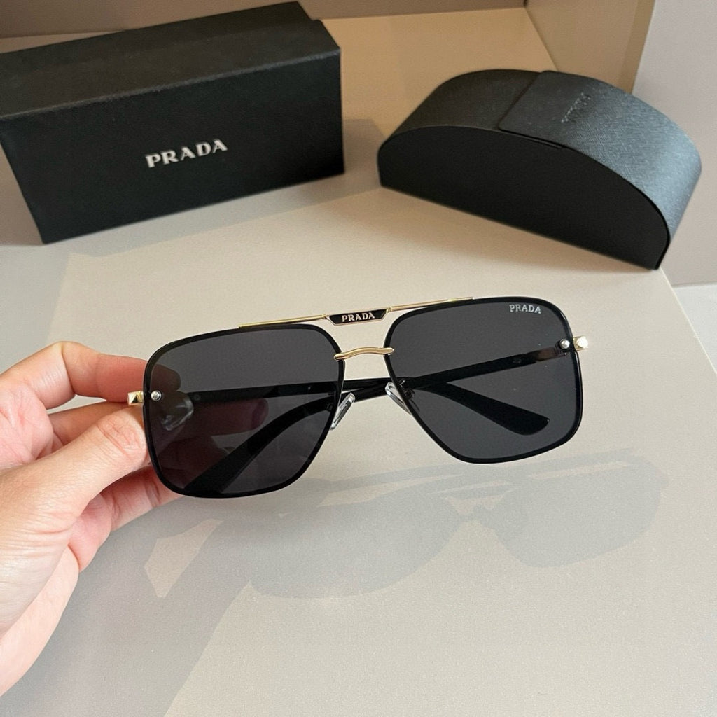Prada Polarized Fashion Silver Lens Sunglasses for Men - 432049 - detail image 7