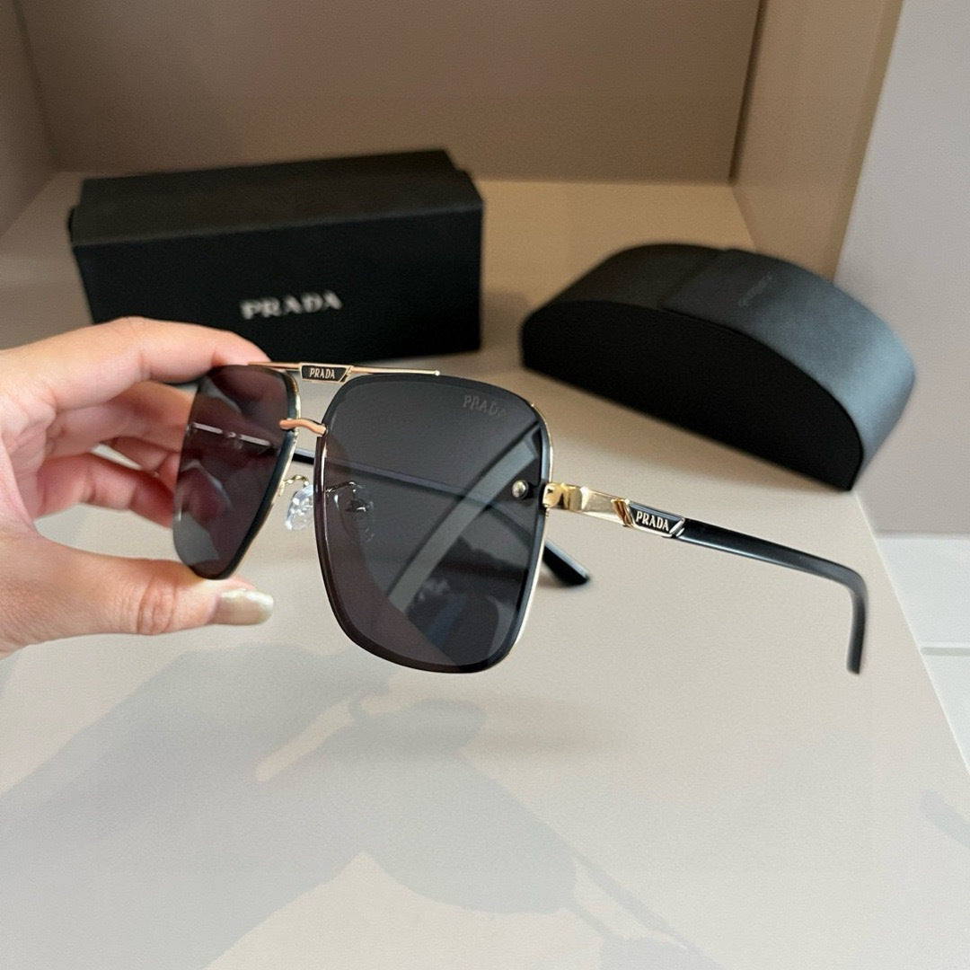 Prada Polarized Fashion Silver Lens Sunglasses for Men - 487102 - detail image 2