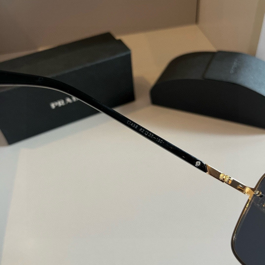Prada Polarized Fashion Silver Lens Sunglasses for Men - 487102 - detail image 9