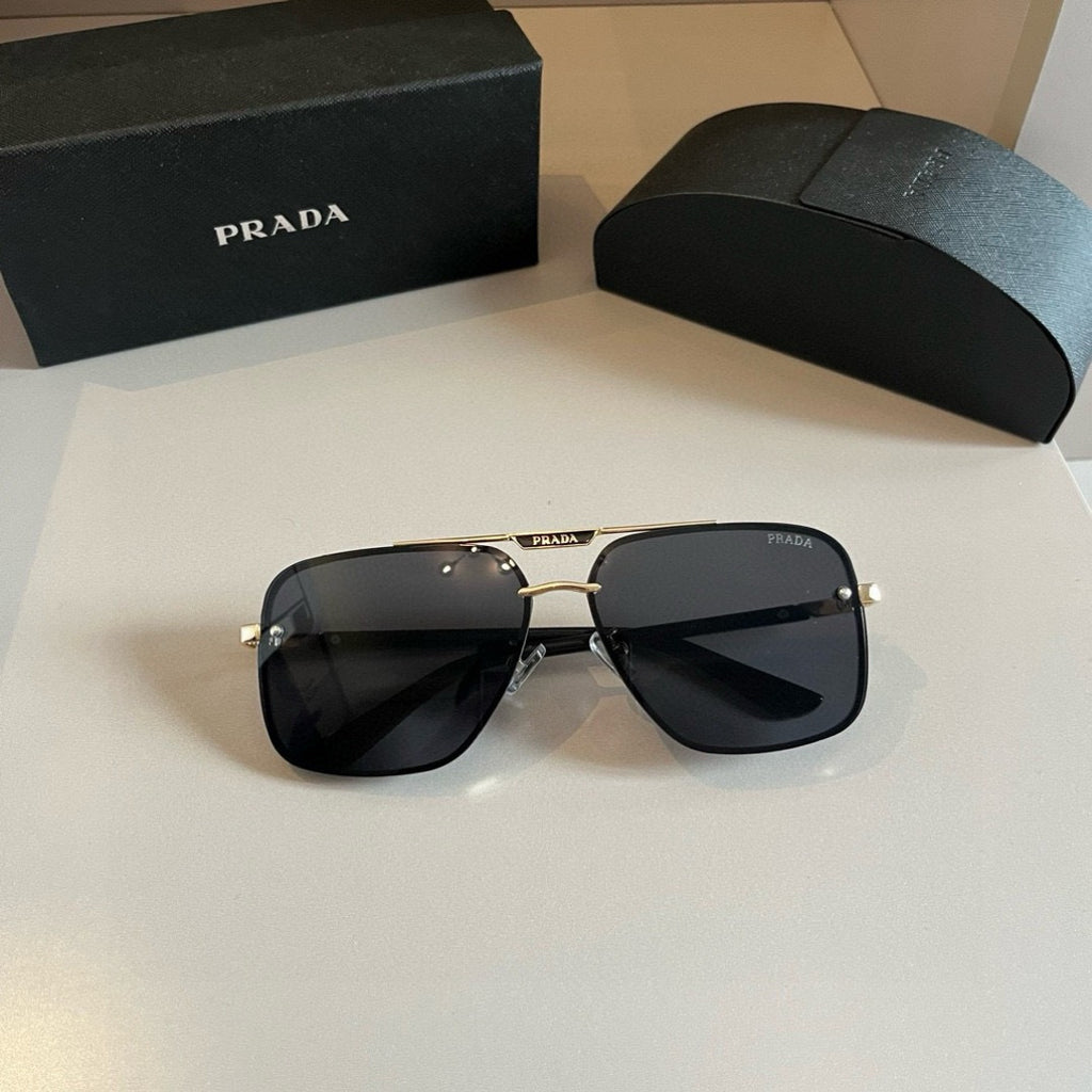 Prada Polarized Fashion Silver Lens Sunglasses for Men - 432049 - detail image 3