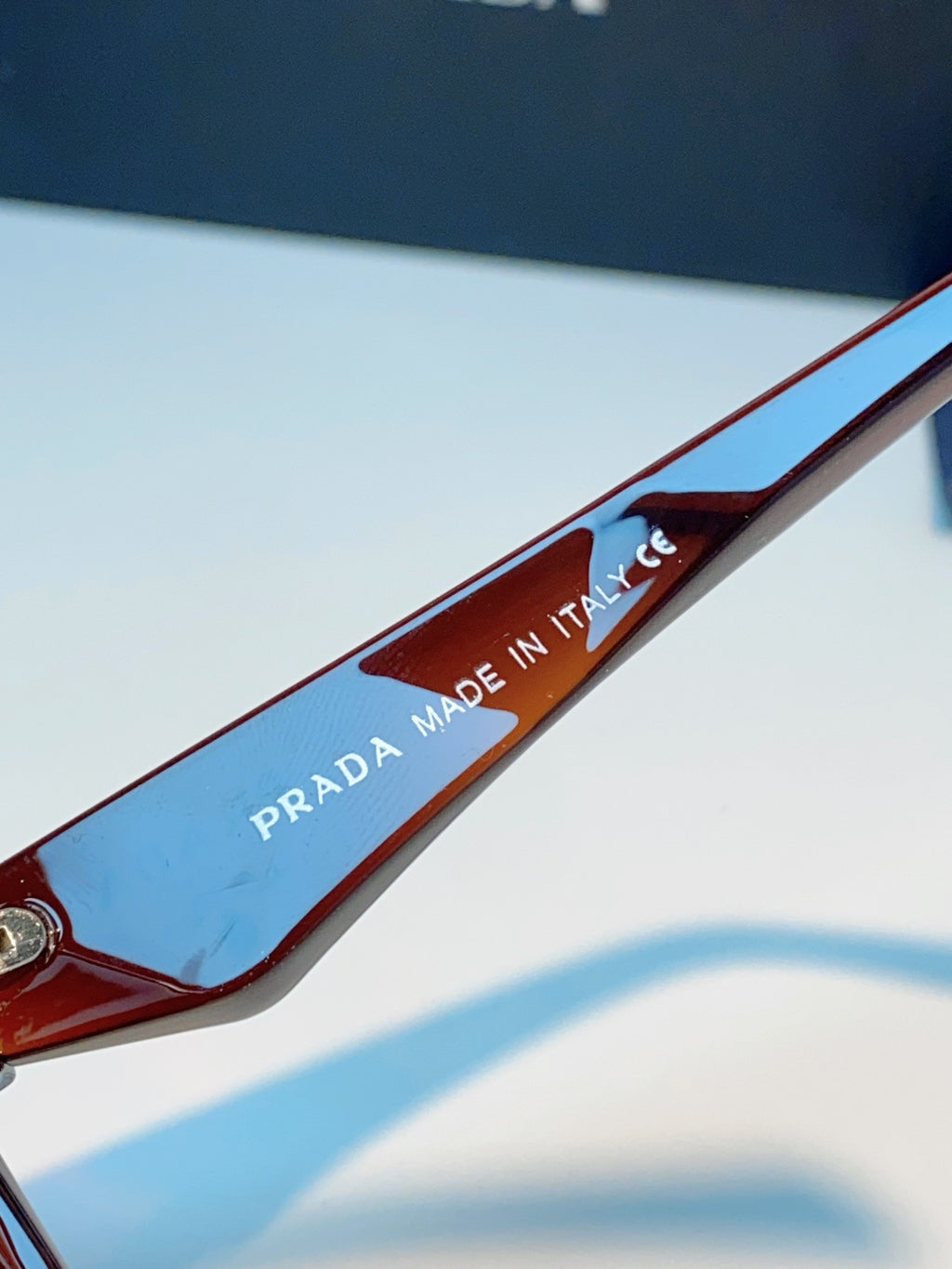 Prada Polarized Square Red Lens Sunglasses for Men & Women - detail image 8