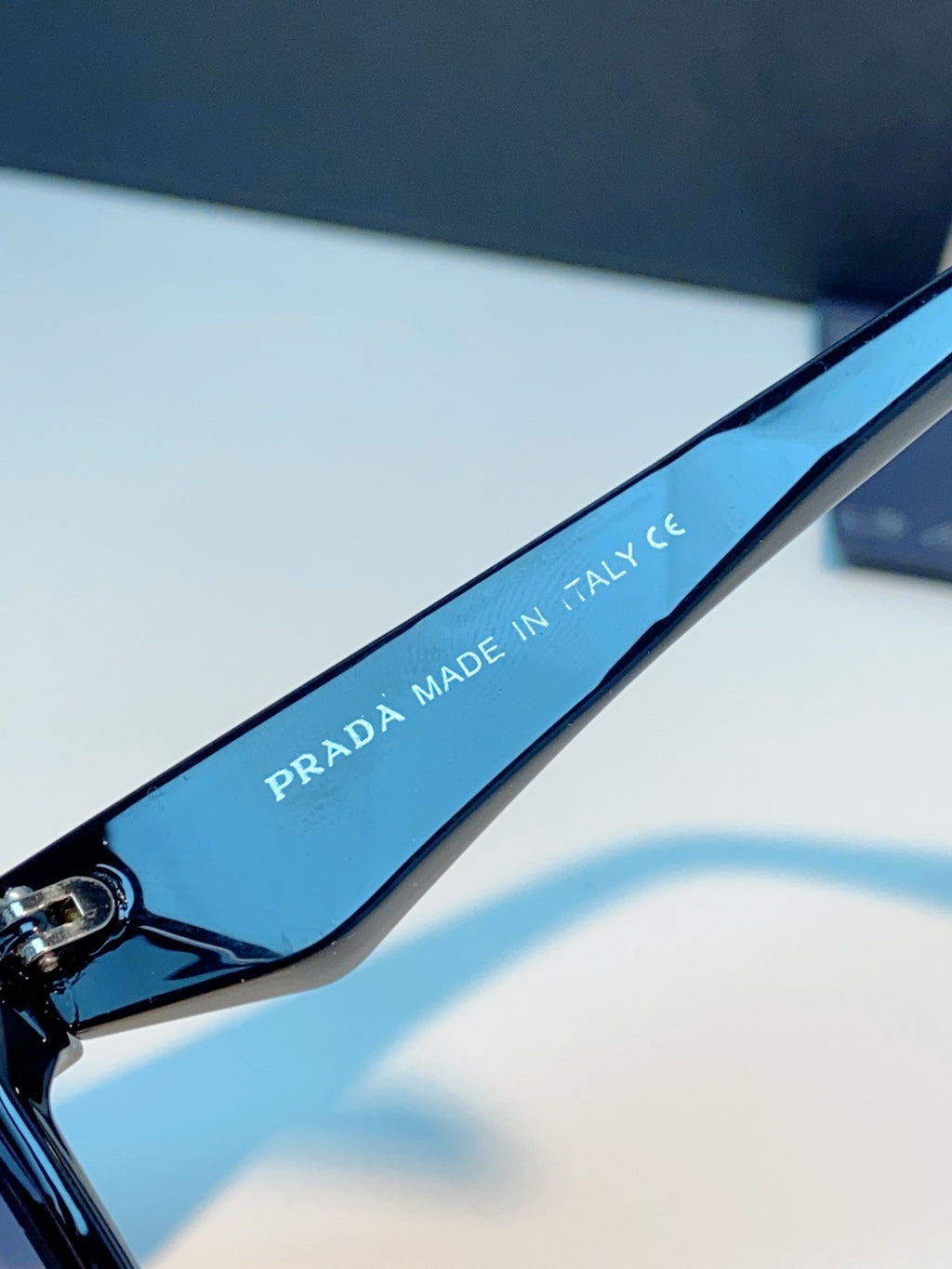 Prada Polarized Square Gray Lens Sunglasses for Men & Women - detail image 8